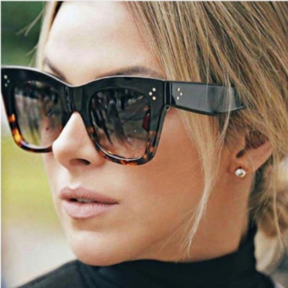 Accessories - Vintage Inspired Luxe Black Leopard Sunglasses